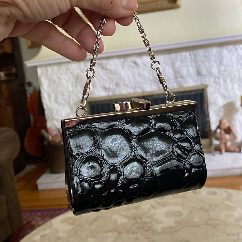 Mini Croc Embossed Purse / Wallet - Picture 2 of 9